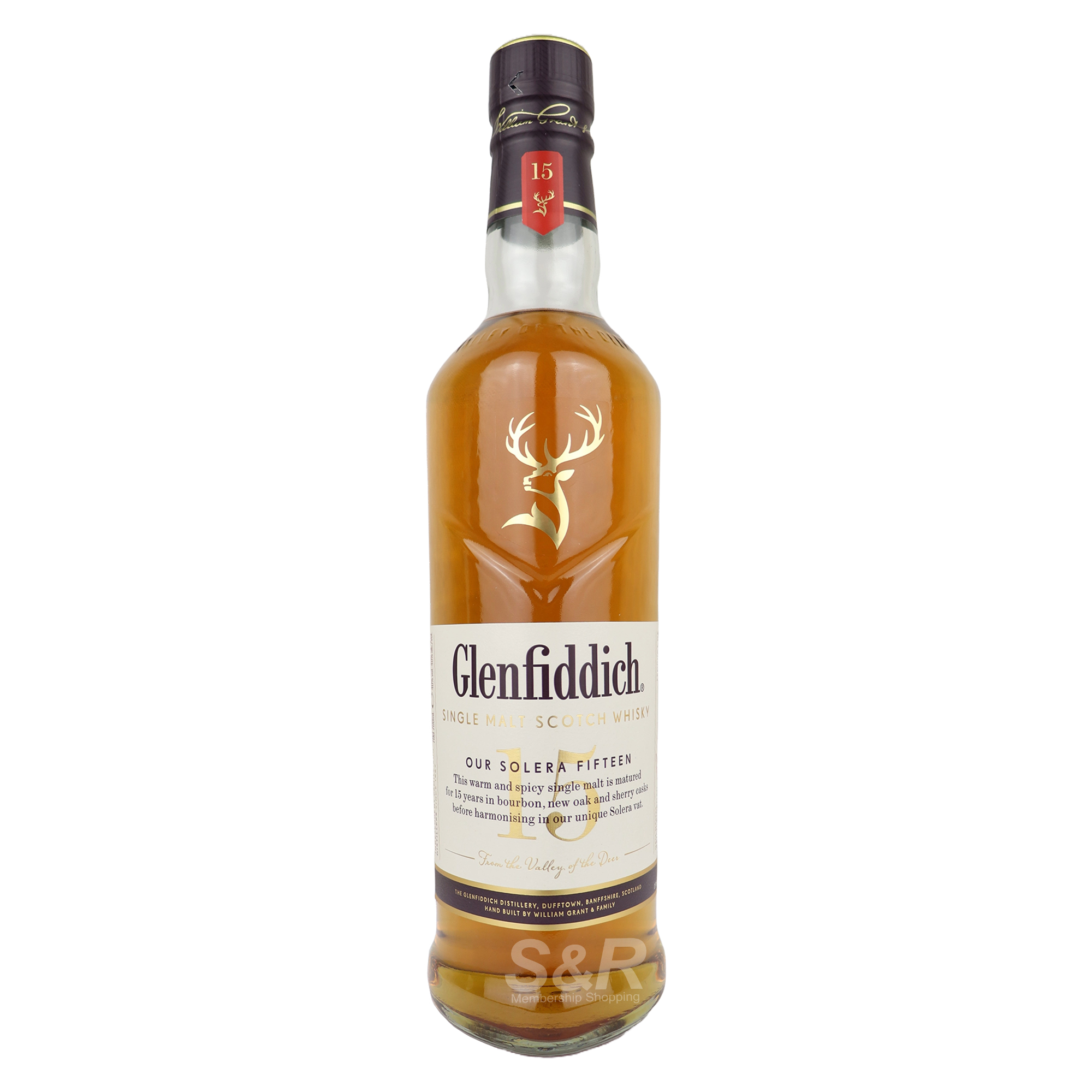 Glenfiddich Single Malt Scotch Whisky 15 Years Old 700mL Glenfiddich Single Malt Scotch Whisky 15 Years Old 700mL